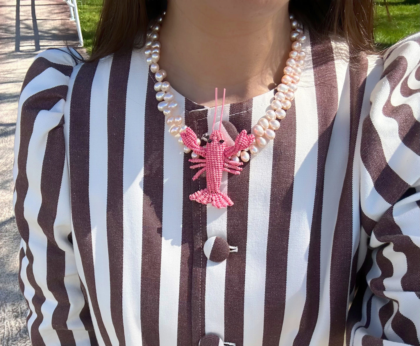 Collar Langosta Rosa