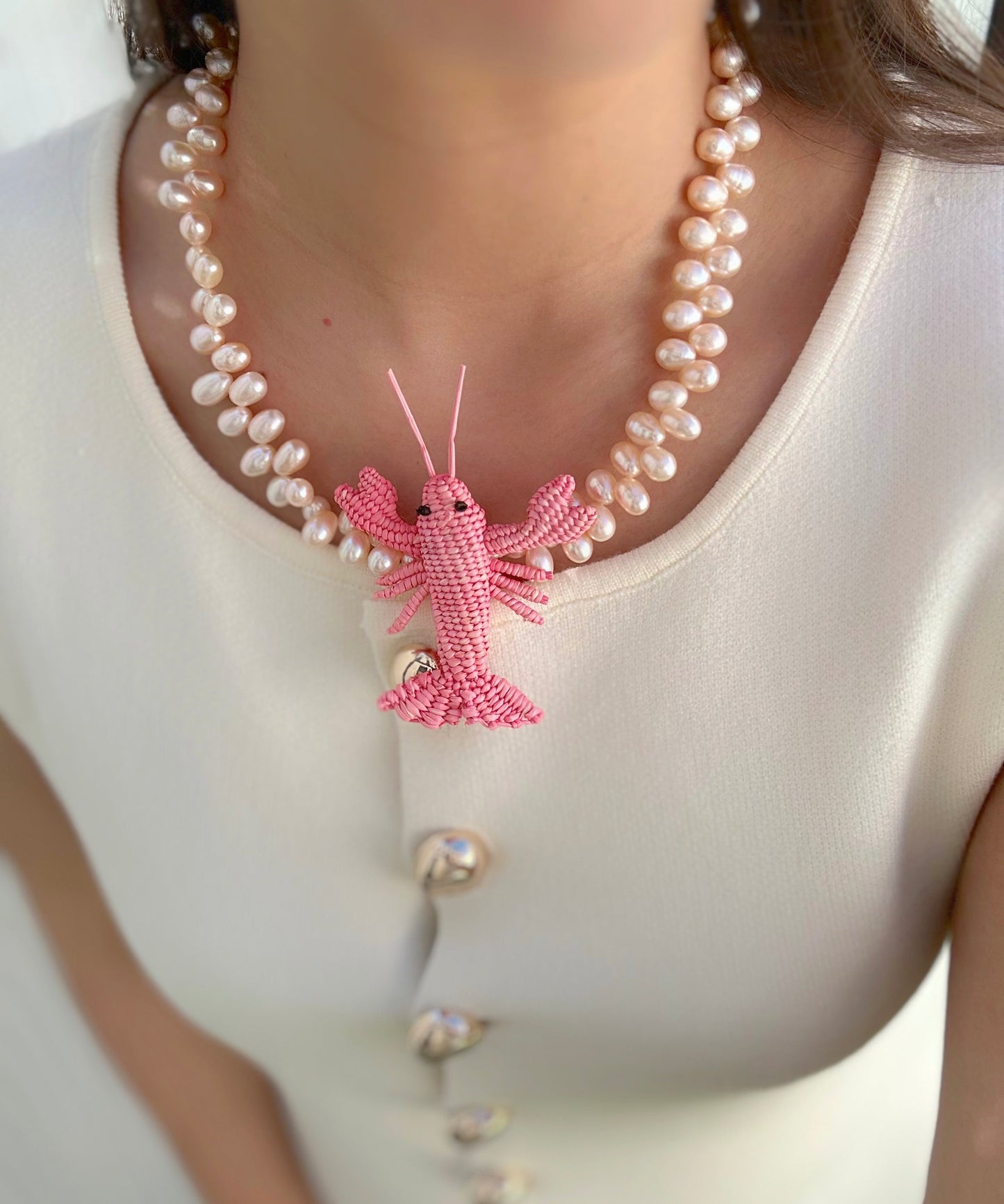 Collar Langosta Rosa