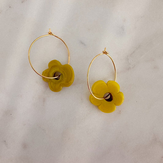 Pendientes flor