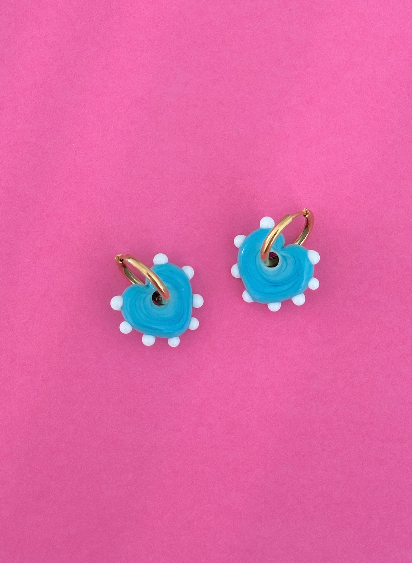 Pendientes Corazón Azul