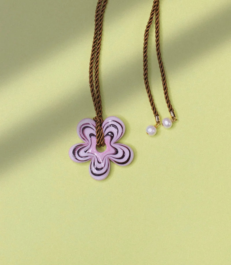 Lilac Flower Necklace 